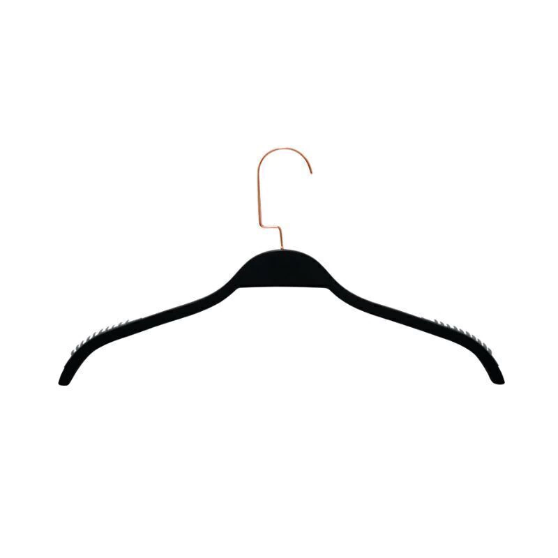 Cabide de Madeira com Silicone Preto