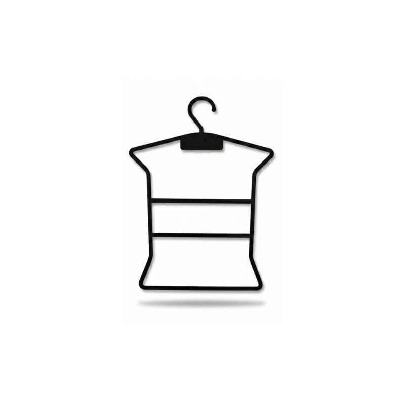Cabide Infantil Camiseta Preto